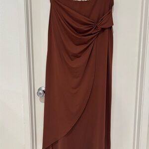 XL Something New Brown Skirt